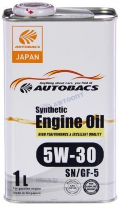 Масло моторное Autobacs Engine Oil 5W-30 SN/GF-6A 1л (Сингапур)