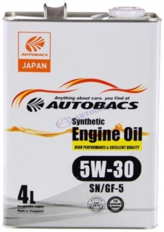 Масло моторное Autobacs Engine Oil 5W-30 SN/GF-5 4л (Сингапур)