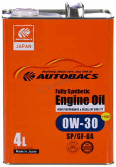 Масло моторное Autobacs Engine Oil 0W-30 SP/GF-6A 4л FS (Япония)