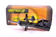 Стойка передняя левая JustDrive JAS0171 MAZDA 323 F, S (BJ) 98-, Astina 00-, Familia 00-, Premacy 01