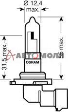 Лампа HB3 12V 60W Osram P20d ORIGINAL LINE