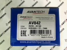 Колодки тормозные передние Avantech