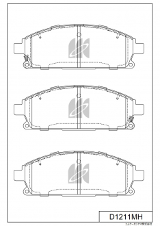 Колодки тормозные передние IXAT X3P0015 X-Trail T30 00-, Bassara JU30 99-03, Terrano D1211MH