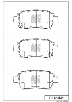 Колодки тормозные передние IXAT X3P0002 Corolla/etc 12# 00-, Vitz/FunCargo 99-, Premio 02- D2183MH