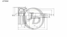 Шрус наружный JustDrive JCT0042 Toyota TO Starlet II (P7_ , P8_ , EP91) 84-99