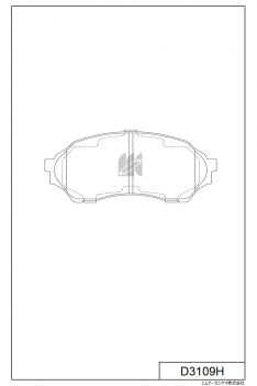 Колодки тормозные передние IXAT X3P0026 Familia/323 BJ5W 98-00 BJ#P 98- D3109H