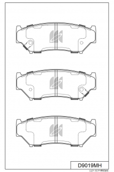 Колодки тормозные передние IXAT X3P0077 Escudo TD#4W 05-, GrandVitara JB416X D9044H