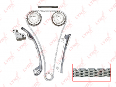 Ремкомплект цепи ГРМ LynxAuto TK0052 Nissan AD (Y11) 99-04 / Almera (N16) 00- / Bluebird Sylphy (G10