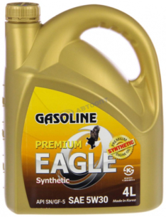 Масло моторное Eagle Premium Gasoline 100% SYN 5W-30 API SN 4л (Корея)