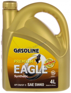 Масло моторное Eagle Premium Gasoline 100% SYN 5W-40 API SN 4л (Корея)