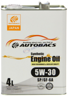 Масло моторное Autobacs Engine Oil 5W-30 SP/GF-6A 4л (Сингапур)