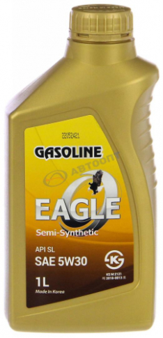 Масло моторное Eagle Gasoline Semi-syn 5W-30 API SL 1л (Корея)