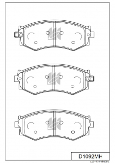 Колодки тормозные передние IXAT X3P0031 Primera (P11) 96-01 D1092MH