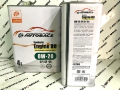 Масло моторное Autobacs Engine Oil 0W-20 SP/GF-6A 4л (Сингапур)