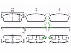 Колодки тормозные задние JustDrive JBP0189 Laurel C33 90-,C34/35,Skyline R32/33,Cefiro, CedriсD1145M