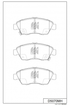 Колодки тормозные передние IXAT X3P0009 Civic EG# +ABS 91- EK# 95-,Fit GE6/7/8/9 07-, Fit GD D5070MH