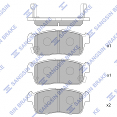 Колодки тормозные передние IXAT X3P00076 Swift HT51S/81S 00-, Cruze HR51S/52S/81S/82S D9029M X3P0076