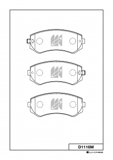 Колодки тормозные передние JustDrive JBP0362 Laurel C33 (-ABS),Cefiro A31 (-ABS),Silvia D1116M