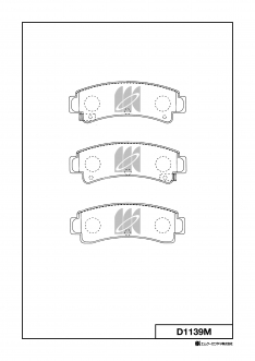 Колодки тормозные задние Kashiyama D1139M Sunny,Pulsar B13/N14/15,Presea R10