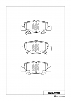 Колодки тормозные задние Kashiyama D2299MH Auris (E150), Corolla JBP0234