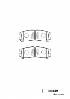 Колодки тормозные задние Nisshinbo PF3174 Galant/etc EA/EC# 96-06 NP3013 D6024M JBP0101 NKM1405