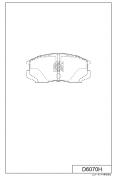 Колодки тормозные передние JustDrive JBP0105 Mirage/Lancer/Libero 89-, Galant/Eterna/Aspire D6070H