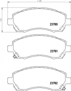 Колодки тормозные передние Kashiyama D7068H Impreza 96-, Legacy BD#/BG# 96- BH JBP0118 NP7002 PF7398