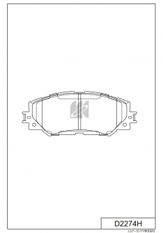 Колодки тормозные передние IXAT X3P0012 Premio/Allion NZT260,ZRT260/1/5 07-, Auris NZE151H/4H D2274H