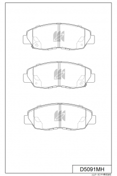 Колодки тормозные передние IXAT X3P0041 CR-V RD1/2 ATM 95-02, Civic EN2 00- D5091MH NP8000 PF8374