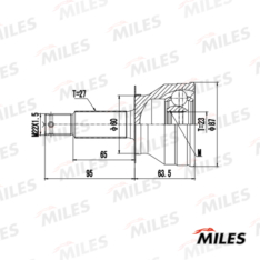 Шрус наружный Miles GA20679 HYUNDAI SONATA EF 99-01