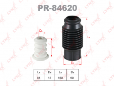 Пыльник передней стойки + отбойник Lynx PR84620 VW PASSAT (3A2, 35I) 1.8 02.1988-08.1996, VW PASSAT