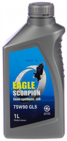 Масло трансмиссионное Eagle Scorpion 75W-90 GL-5 LSD 1л п/синтетика