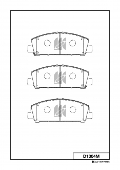 Колодки тормозные передние Kashiyama D3142 CX-7 ER/ER3P 06-, MPV LY3P 06- X3P0185