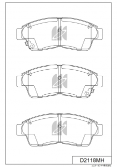 Колодки тормозные передние IXAT X3P0001 Corona/etc 19#/21# 92-02, RAV4 1# 94-00, Ipsum D2118MH