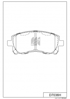 Колодки тормозные передние IXAT X3P0058 Impreza 96-,Legacy 96-03,Forester -sti 97-02 D7036H