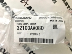 Пробка металлическая сливная переднего дифференциала Subaru 32103AA080