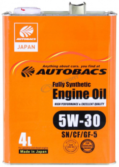 Масло моторное Autobacs Engine Oil 5W-30 SN/GF-5A 4л FS (Япония)