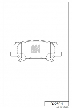 Колодки тормозные задние IXAT X3P0072 Harrier/LE #U3#, Kluger 2# 03- D2250H JBP0063 SN908 D2250