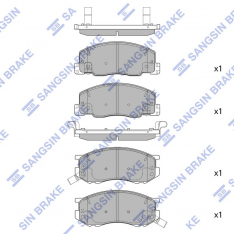 Колодки тормозные передние IXAT X3P0016 Lite/TownAce #R4#/#R5#, Estima TCR1#W/TCR2#W D2150M