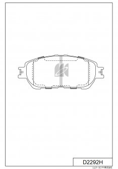 Колодки тормозные передние Kashiyama D2292H Camry MCV30L 1MZFE MCV31L 3MZFE 03- USA JBP0523