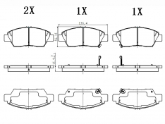 Колодки тормозные передние JustDrive JBP0424 Insight ZE2 feb 09- D5168M X3P0038