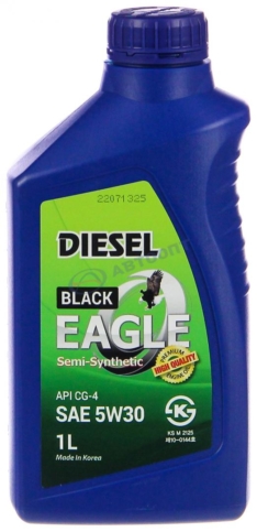 Масло моторное Eagle Black Diesel 5W-30 CG-4 полусинтетическое 1л (Корея)