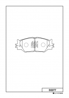 Колодки тормозные передние Miles E400313 IS250/330 GSE20 05- D2277