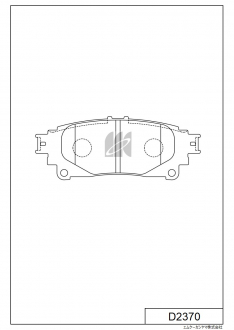 Колодки тормозные задние Kashiyama D2370 HI-LUX SW4 GUN156,KUN156,TGN156(2700,2800,3000cc) 15.12-