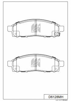 Колодки тормозные передние IXAT X3P0204 Pajero/Montero sport KH4W , L200 IV 05- D6128MH