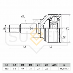 Шрус наружный Sufix ST1094 NISSAN Note 1.4-1.6 06 Micra 1.5D-1.6 05- LADA LARGUS 8V