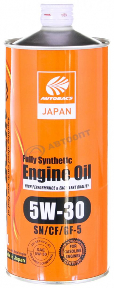 Масло моторное Autobacs Engine Oil 5W-30 SN/GF-5 1л (Япония)