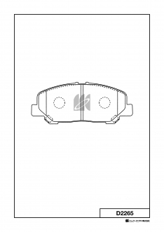 Колодки тормозные передние JustDrive JBP0474 Estima 5# 06- D2265