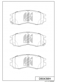 Колодки тормозные передние IXAT X3P0074 Mirage/Lancer many,Galant 89-,Dingo 98-00 PF3271 D6043MH