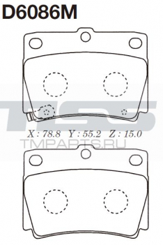 Колодки тормозные задние IXAT X3P0113 Pajero/Montero_Sport EURO 9 JBP0107 D6086MH